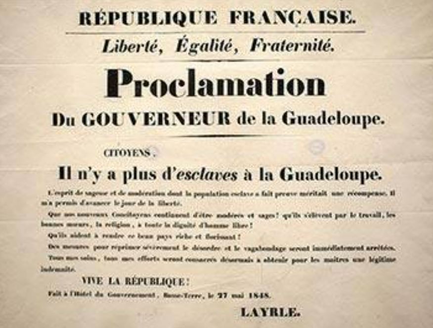 Le 27 Mai 1848 L Esclavage Est Aboli En Guadeloupe